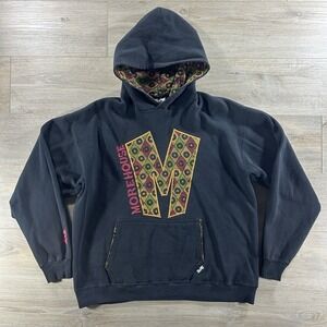 VTG BYRE Morehouse College Size Large Hoodie Black Salem Sportswear USA Made